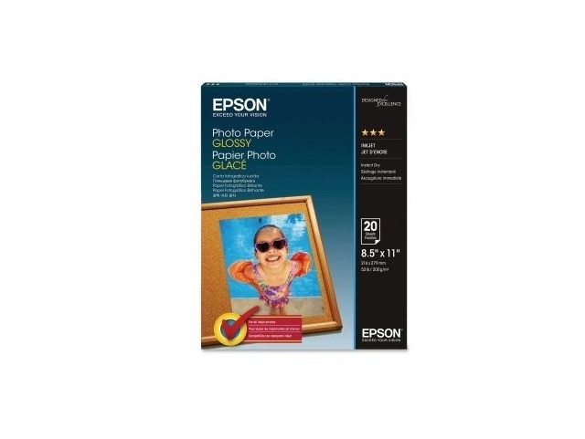 Epson S041141 Papel Fotográfico Satinado 8.5x 11 Pulg C/20 Hojas - ordena-com.myshopify.com