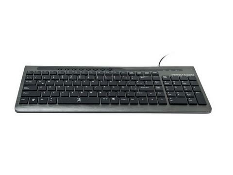 Perfect Choice Pc 200963 Teclado Multimedia Iconic, Alambrico, Gris