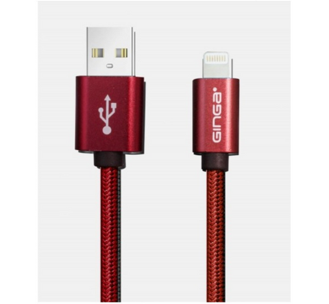 Ginga Gi1801 P6 Ro Cable Usb Para Iphone Cargador Y Transmisor Rojo - ordena-com.myshopify.com