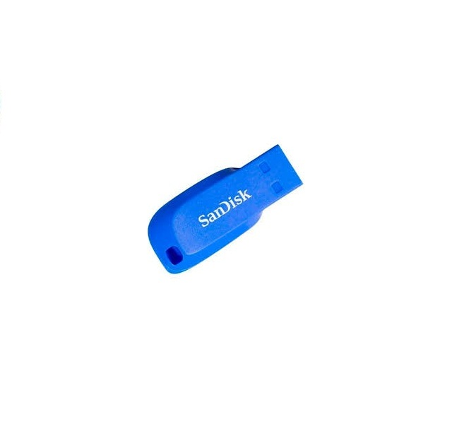 Sandisk Cruzer Blade Memoria Usb,16gb, Usb 2.0, Azul Sdcz50c