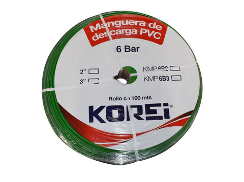 Korei Kmp6 B3 Manguera De Descarga 3 X 100 Mts 6 Bar - ordena-com.myshopify.com