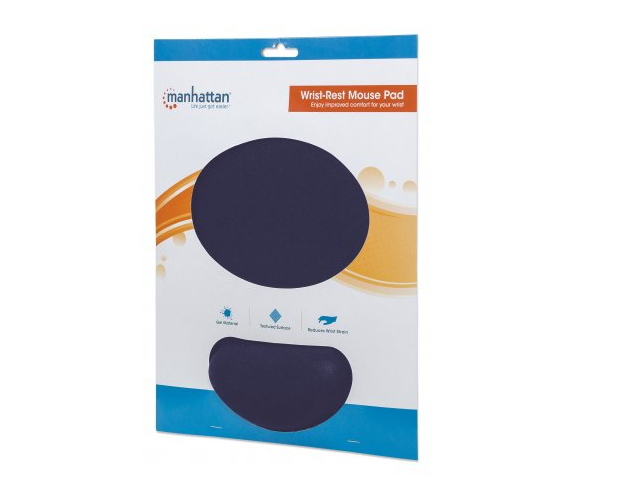 Manhattan 434386 Mousepad Tipo Gel Azul Marino