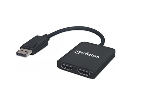 Manhattan 152716 Video Splitter Displayport 1 Dp In 2 Hdmi Out Usb Mst - ordena-com.myshopify.com