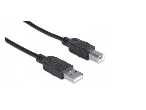Manhattan 333382 Cable Usb V2.0 A - B 3.0m, Negro
