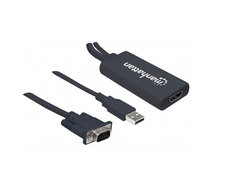 Manhattan 152426 Convertidor Video Vga Audio Usb A Hdmi