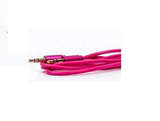 Naceb Na 471 Ros Cable De Audio 1 Metro Estandar 3.5 Pulgadas Color Rosa - ordena-com.myshopify.com