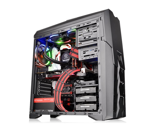 Thermaltake Versa N25 Gabinete C/Ventana Mid Tower Sin Fuente Usb 2.0/3.0 Negro