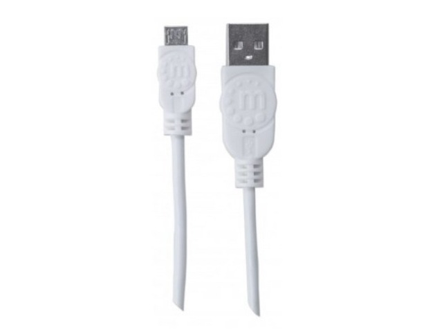 Manhattan 323987 Cable Usb V2.0 A-micro B 1.0 M Blanco