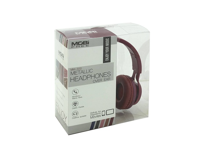 Mobi Free Mb 02014 Audifonos On Ear Con Microfono, Rosa Metal