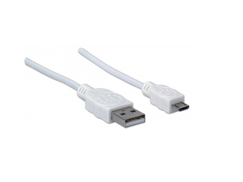 Manhattan 324069 Cable Usb De Alta Velocidad Usb2.0 A Micro B 1.8m Blanco