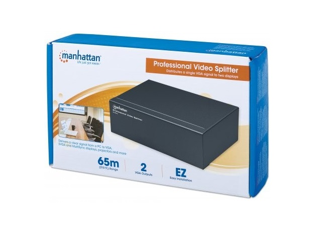 Manhattan 207331 Video Splitter Svga 2 Monitores 1 Pc Alta Res - ordena-com.myshopify.com