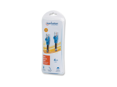 Manhattan 732666 Cable Patch Cat 5e Utp 16.4 F 5.0mts Negro Azul - ordena-com.myshopify.com