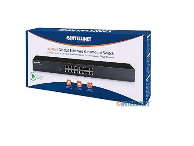 Intellinete 524148 Switch 16 Puertos Montaje Rack 19 Pulgadas 10 100 1000 Mbps - ordena-com.myshopify.com