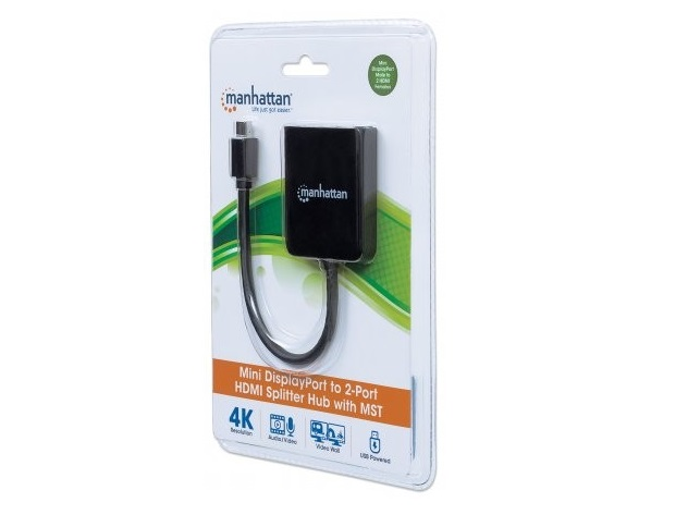 Manhattan 152723 Video Splitter 1 Mini Dp In 2 Hdmi Out Usb Mst - ordena-com.myshopify.com