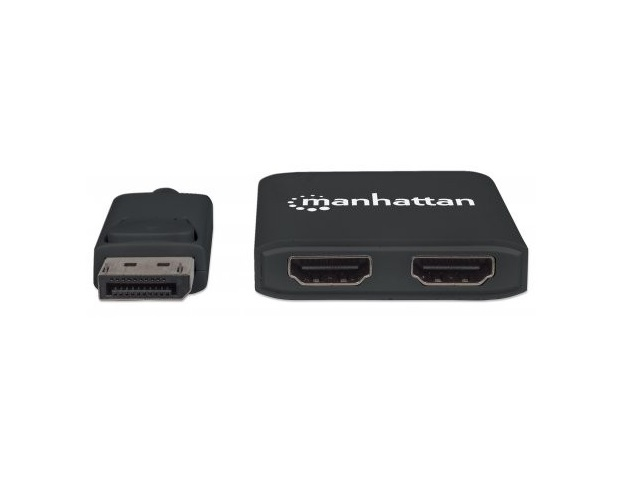 Manhattan 152716 Video Splitter Displayport 1 Dp In 2 Hdmi Out Usb Mst - ordena-com.myshopify.com