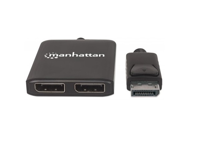 Manhattan 207768 Video Splitter Displayport 1 Dp In 2 Dp Out Usb Mst - ordena-com.myshopify.com