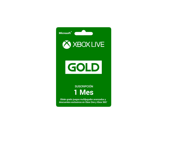 Micosoft  33 R 00003 Tarjeta Xbox Live 1 Mes Gold Mexico Only Esdgeofencd - ordena-com.myshopify.com