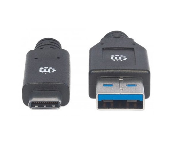 Manhattan 354981 Cable Usb C V3.1 C A 3 M Negro - ordena-com.myshopify.com