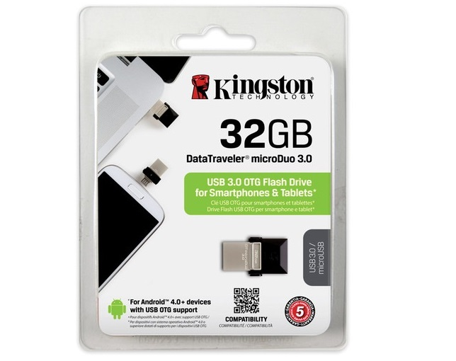Kingston Dtduo3/32 Gb Memoria Usb 32 Gb Microduo Usb 3.0 - ordena-com.myshopify.com