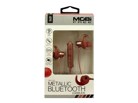 Mobifree Mb 02021 Audífonos Bluetooth, In Ear Con Microfono, Rosa - ordena-com.myshopify.com