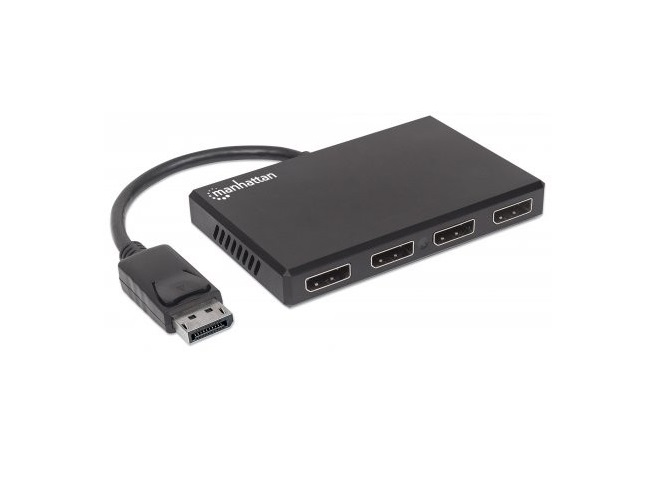 Manhattan 207737 V Ideo Splitter Displayport 1 Dp In 4 Dp Out Usb Mst - ordena-com.myshopify.com