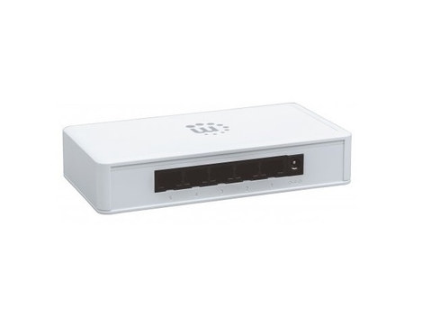 Manhattan 560696 Switch Gb 5 Puertos Desktop Color Blanco - ordena-com.myshopify.com