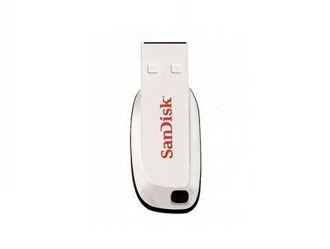 Sandisk Cruzer Blade Memoria Usb 16gb, Usb 2.0, Blanco