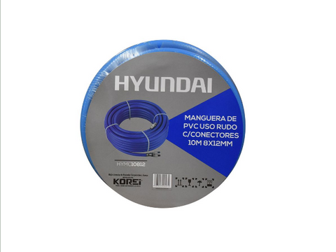 Hyundai Hymc10812 Manguera De Pvc Uso Rudo C/Conectores 10m 8x12mm - ordena-com.myshopify.com