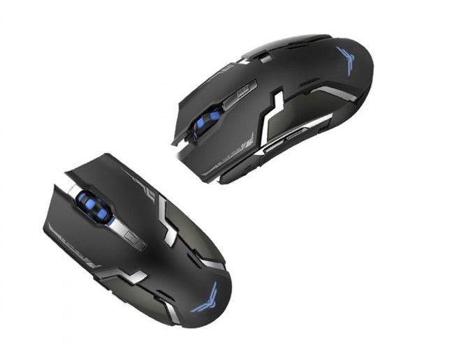 Mouse Gamer Naceb NA-631, RF Inalámbrico, 1600DPI, Negro