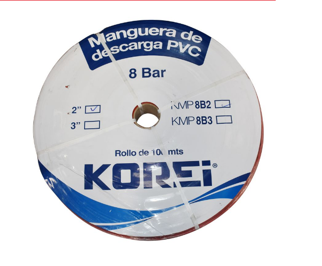 Korei Kmp8 B2 Manguera Plana De Descarga Korei 2 X 100 Mts 8bar - ordena-com.myshopify.com