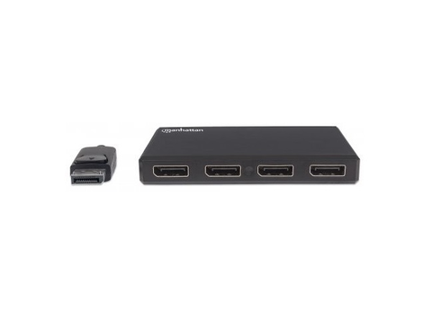 Manhattan 207737 V Ideo Splitter Displayport 1 Dp In 4 Dp Out Usb Mst - ordena-com.myshopify.com