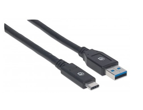 Manhattan 354981 Cable Usb C V3.1 C A 3 M Negro - ordena-com.myshopify.com