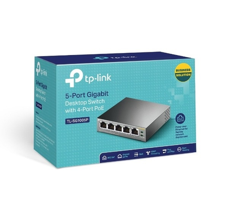 Tp Link Tl Sg1005 P Switch Poe De Escritorio 5 Puertos Gigabit 4 Puertos No Admin - ordena-com.myshopify.com