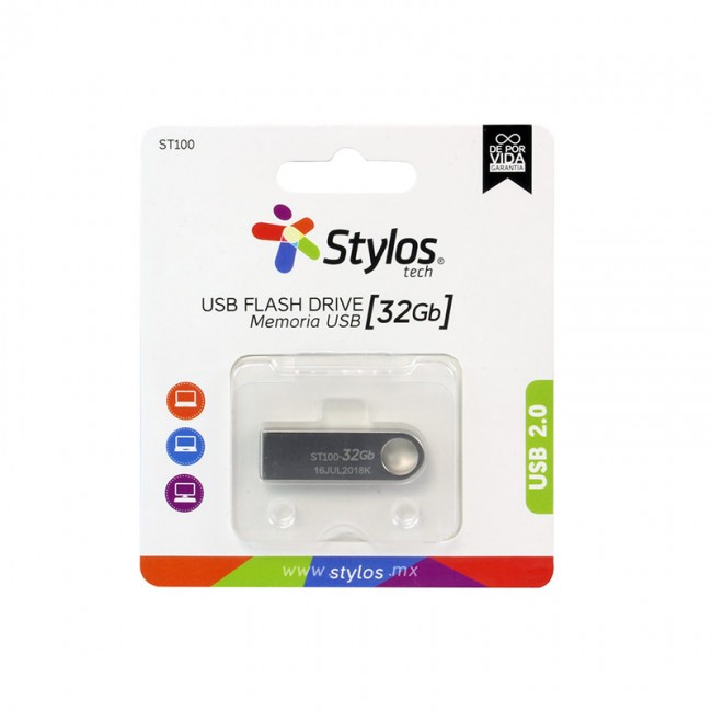 Stylos St100 Memoria Usb Flash Drive 2.0 32 Gb, Metalica - ordena-com.myshopify.com