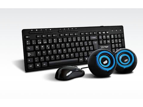 Vorago Kms 104 Kit Teclado, Mouse Y Bocinas Negro - ordena-com.myshopify.com