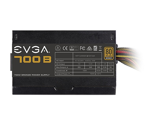 Evga 700 W B Fuente De Poder 80 Plus Bronze, 24 Pin Atx, 120mm, 700 W - ordena-com.myshopify.com