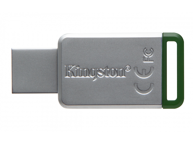 Kingston Dt50 Memoria Datatraveler Usb 3.1/ 16 Gb, Verde/Metal - ordena-com.myshopify.com
