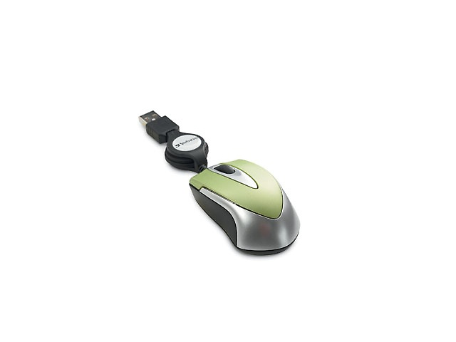 Verbatim 97254 Mini Mouse Retractil Verde - ordena-com.myshopify.com