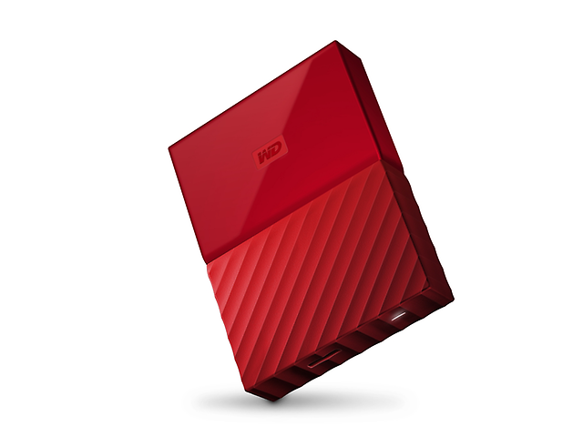 Western Digital My Passport,Disco Duro Externo 2 Tb, Usb 3.0, Rojo - ordena-com.myshopify.com