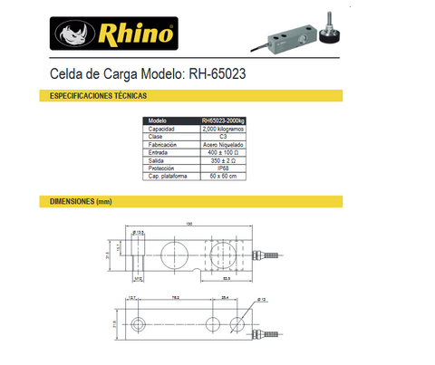 Rhino Rh 65023 Celdas De Carga De Aluminio - ordena-com.myshopify.com