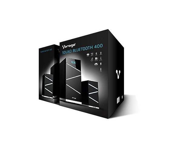 Vorago Spb 400 Bocinas Bluetooth 2.1 Negro/ Plata - ordena-com.myshopify.com