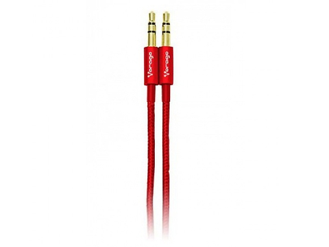 Vorago Cab 115 Cable Auxiliar 3.5 Mm, En Bolsa, Rojo Metalico - ordena-com.myshopify.com