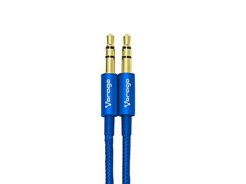 Vorago Cab 108 Cable De Audio 3.5 Mm Redondo Metalico Azul - ordena-com.myshopify.com