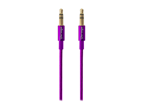 Vorago Cab 108 Cable De Audio 3.5 Mm Redondo Metalico Morado - ordena-com.myshopify.com