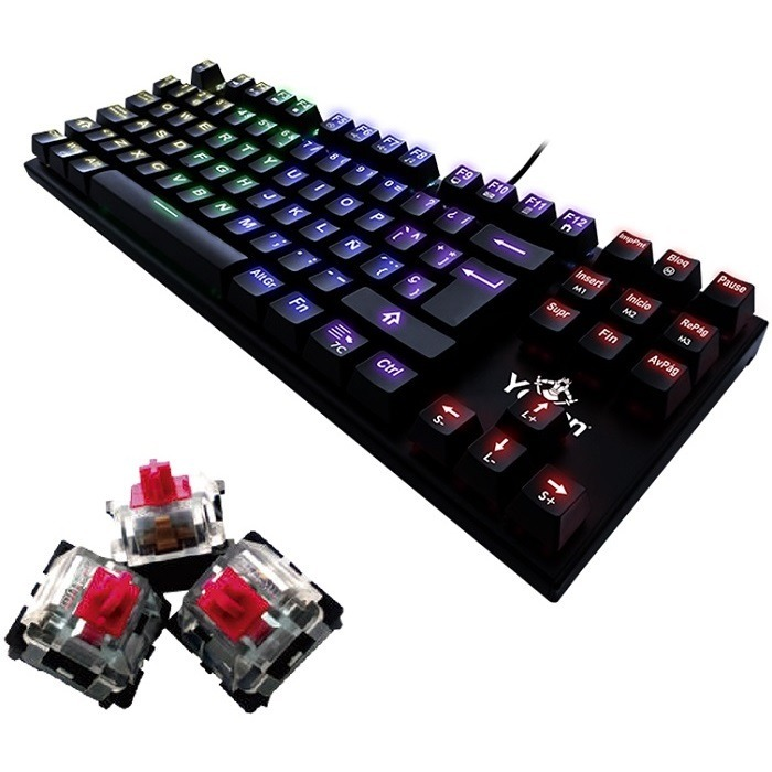 Yeyian Yat1806 Teclado Mecanico Gaming Spark Rgb Antighost Switch Rojo - ordena-com.myshopify.com