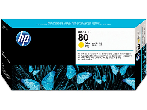 Hp 80 Limpiador De Cabezales De Impresion C4823 A Para Design Jet, Amarillo - ordena-com.myshopify.com