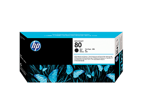 Hp 80 Limpiador De Cabezales De Impresion C4820 A Para Design Jet, Negro - ordena-com.myshopify.com