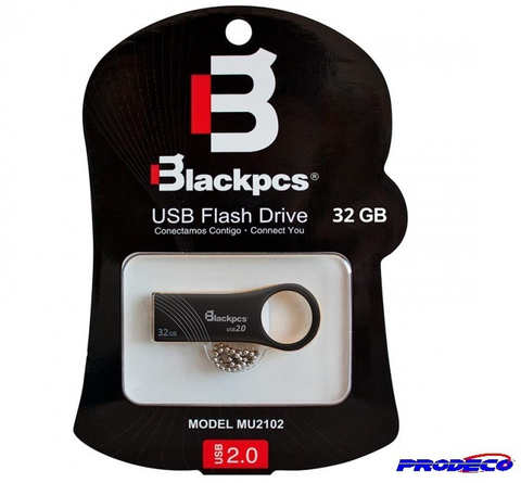 Memoria Flash Usb Blackpcs Mu2102 Bl32 De 32 Gb Negro Metalic - ordena-com.myshopify.com