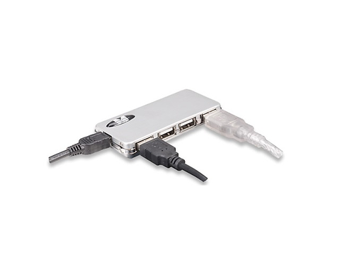 Manhattan 160612 Concentrado Hub Usb 2.0 4 Puntos Mini Gris - ordena-com.myshopify.com