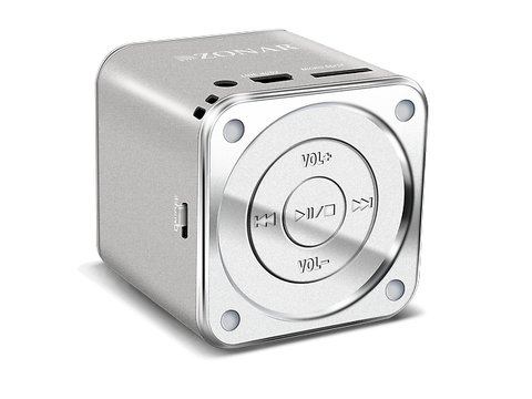 Zonar Bm201 Minicube Bocina Mp3 Plata - ordena-com.myshopify.com